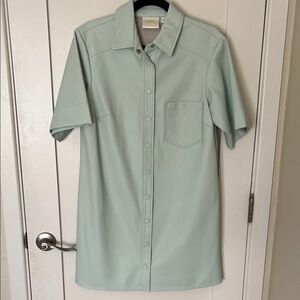 Maeve Faux Leather Shift Dress